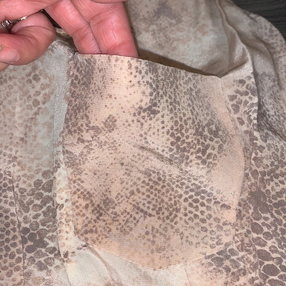 Aritzia Wilfred Silk Snakeskin Print Dress Size Small - Picture 7 of 12